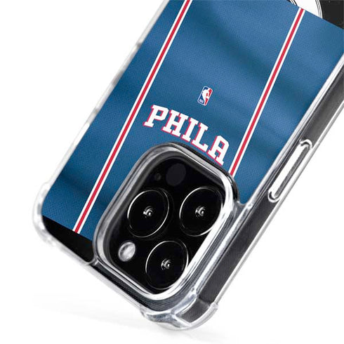 NBA Philadelphia 76ers Jersey iPhone 15 Pro MagSafe Case